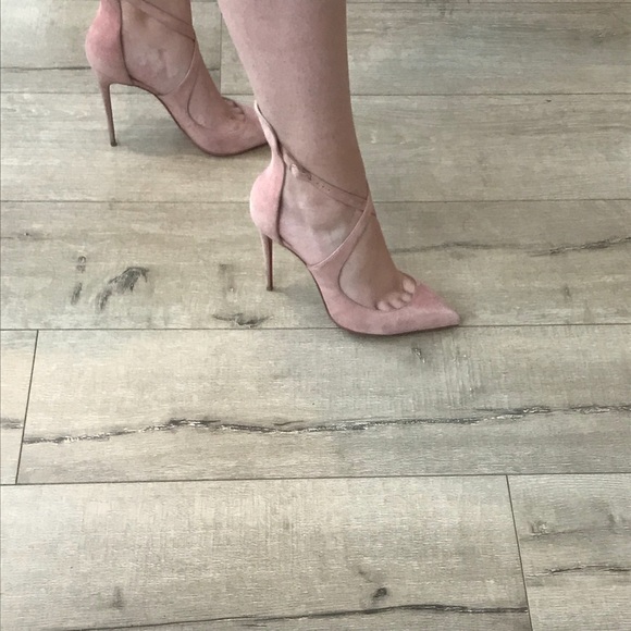 Christian Louboutin Marlenarock pink suede heels nude - Picture 4 of 8